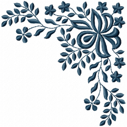 Flowers And Tree Embroidery Design 4